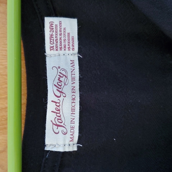 3x Black Tunic Tank Shirt with ruffle - Picture 2 of 4